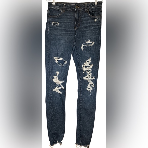 American Eagle Outfitters Denim - AMERICAN EAGLE OUTFITTERS NEXT LEVEL STRETCH HI RISE JEGGING 10LONG